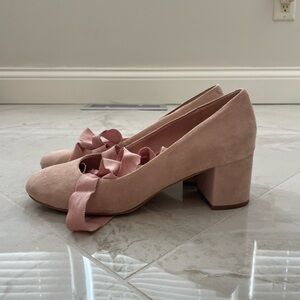 Aldo Pink Ballet Tie Up Heels